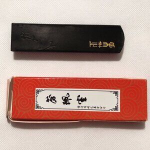 Chinese Calligraphy Ink Stick Hukaiwen Ink Block in Box - Damaged box